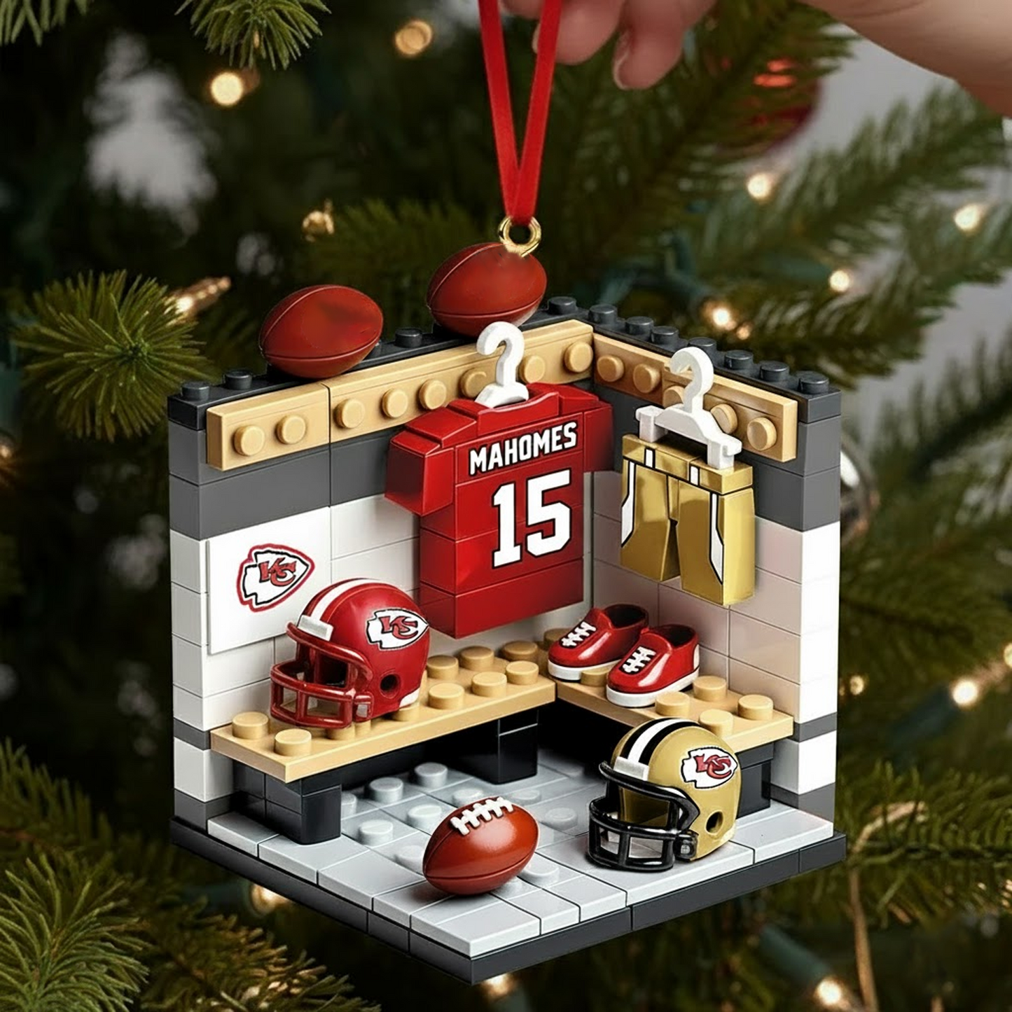 KC X NFL Sport Lover Ornament - Personalized Gift For Sport Lover Christmas Ornament NAK THUONGNH