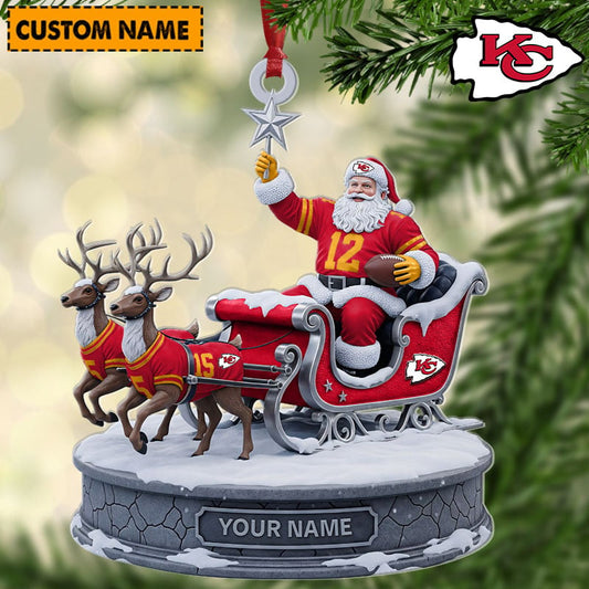 KCC NFL Personalized Christmas Ornament Gift For Family DDTNTL