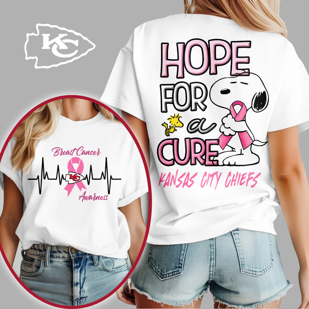 KCC Premium Breast Cancer Awareness Snoopy Hope For A Cure Shirt DDT NTL