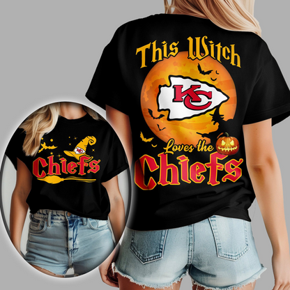 KCC Premium NFL Halloween Witch Women Shirt DDT CTND