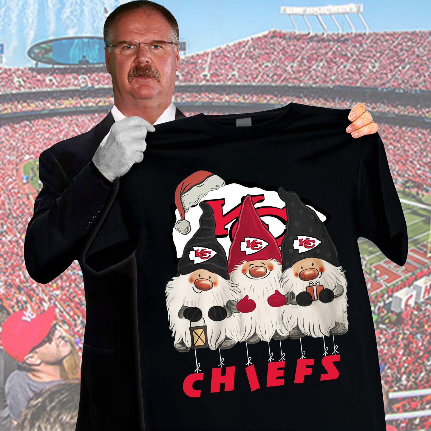 KCC x NFL Premium Christmas Gnomes Shirt DDT CTND