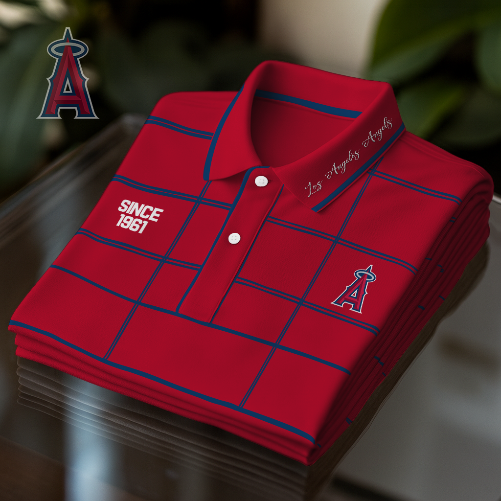 LAA Premium MLB Polo Shirt DDT NTL