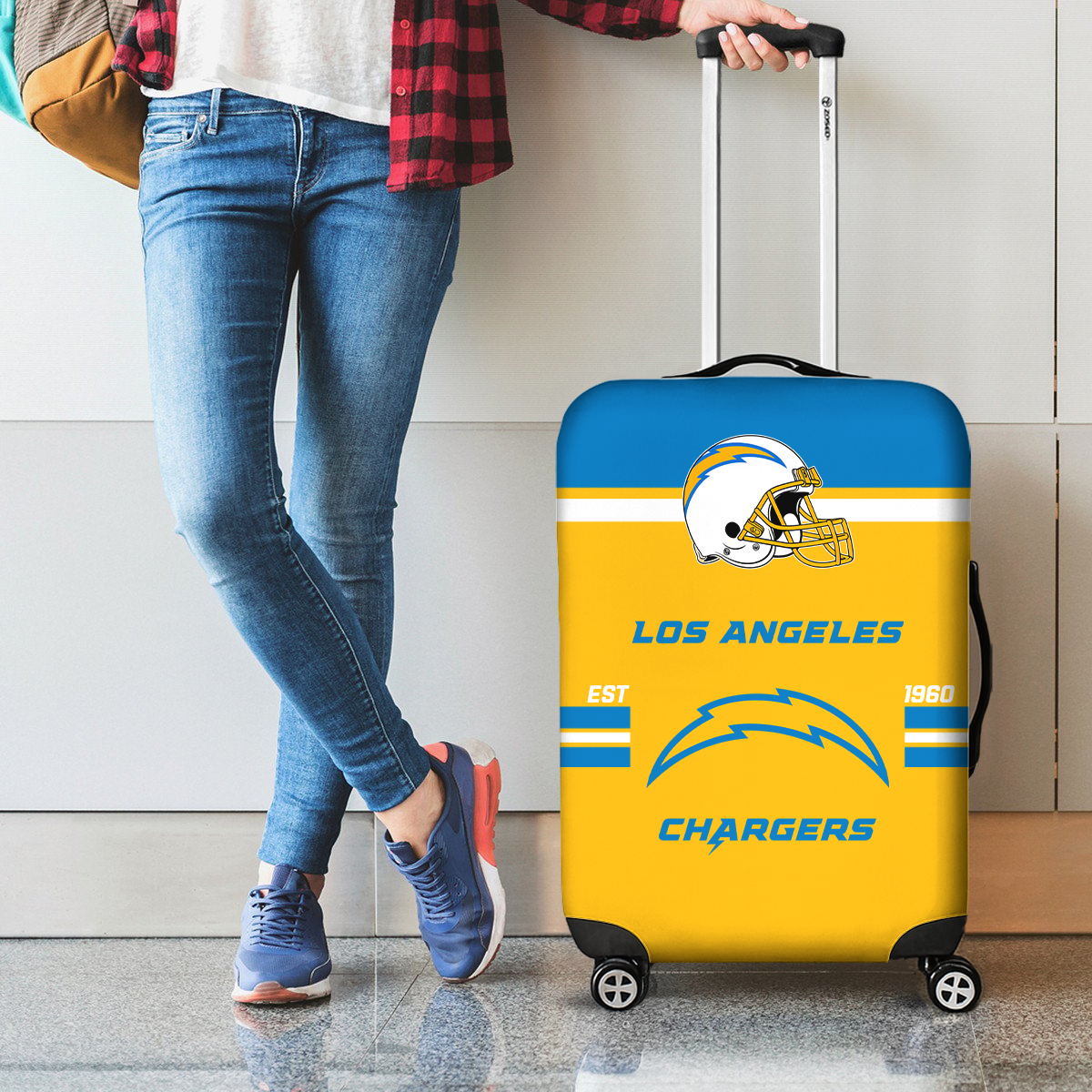 LAC NFL Luggage Cover Suitcase Protector DDT NTL