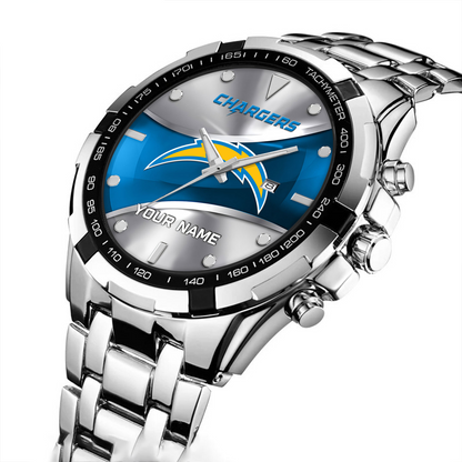 LAC x NFL Alloy Men Quartz Watch - Custom Name DATND TANTD