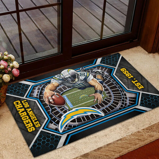 LAC x NFL Custom Doormat DATND TANTD