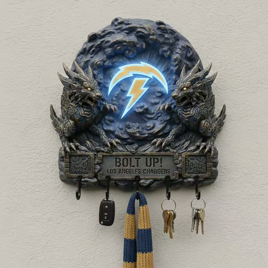 LAC X NFL Originality Verification Football Team Wall Key Holder NAK THUONGNH