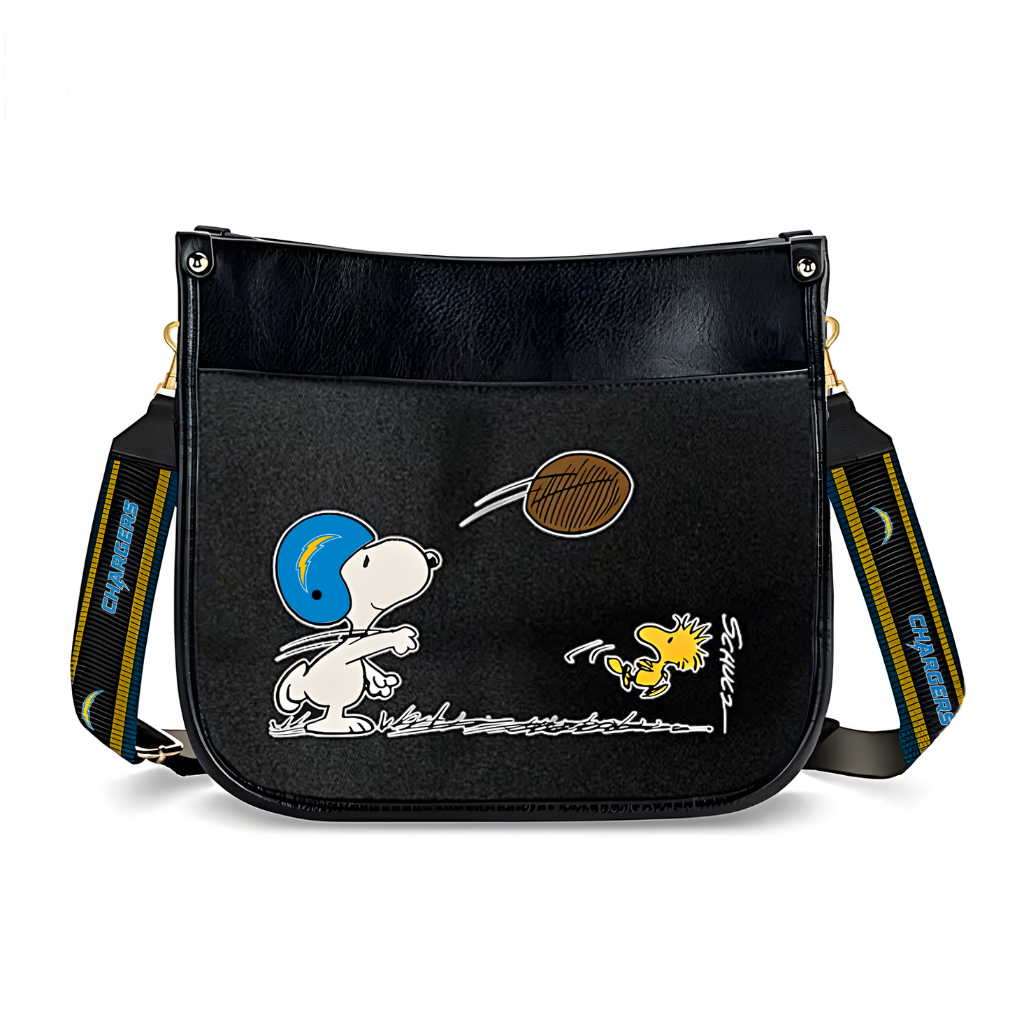 LAC x NFL Peanuts Snoopy Football Shoulder Bag DatND ThuongNH