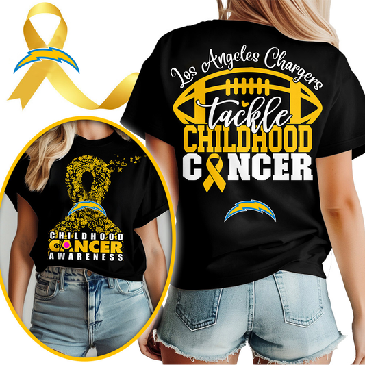 LAC X NFL Premium Childhood Cancer Awareness Month 3D Shirt DatND ThuongNH