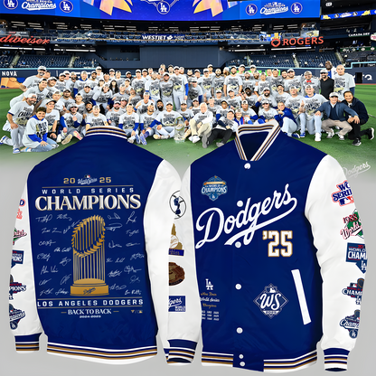 LAD x MLB World Series Winners 2025 V2 Varsity Jacket DDT HLPHUONG