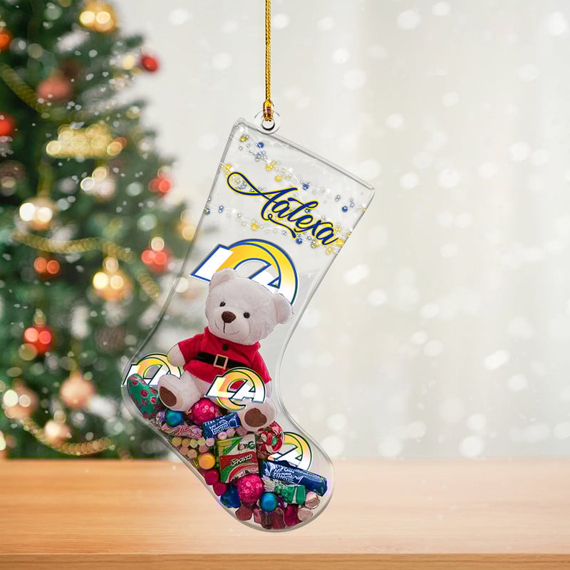 LAR Christmas NFL Personalized Acrylic Ornament For Fan DDTNTL