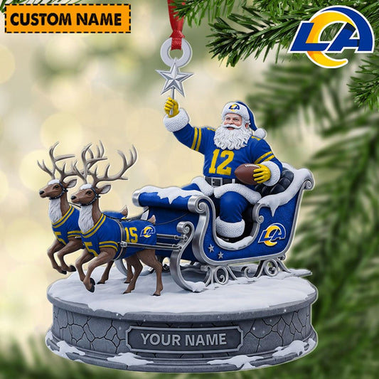 LAR NFL Personalized Christmas Ornament Gift For Family DDTNTL