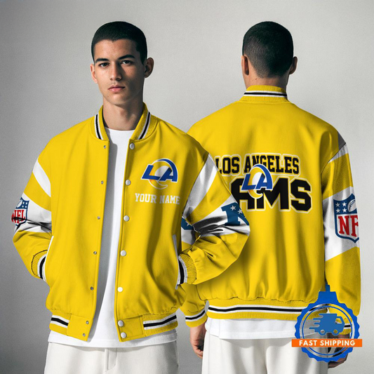 LAR NFL Varsity Jacket Custom Name For Fans DDT NTL