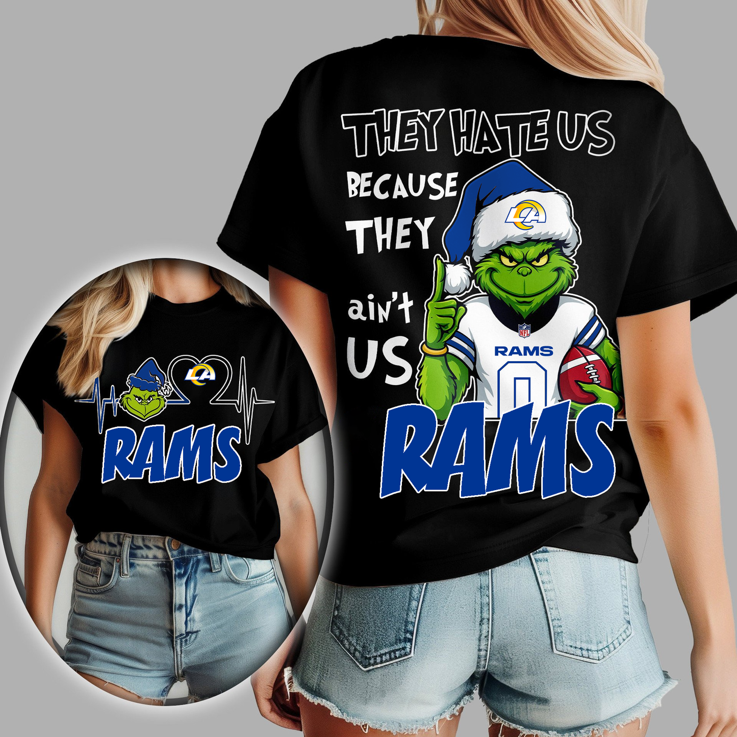 LAR Premium NFL They Hate Us Woman Shirt DDT CTND