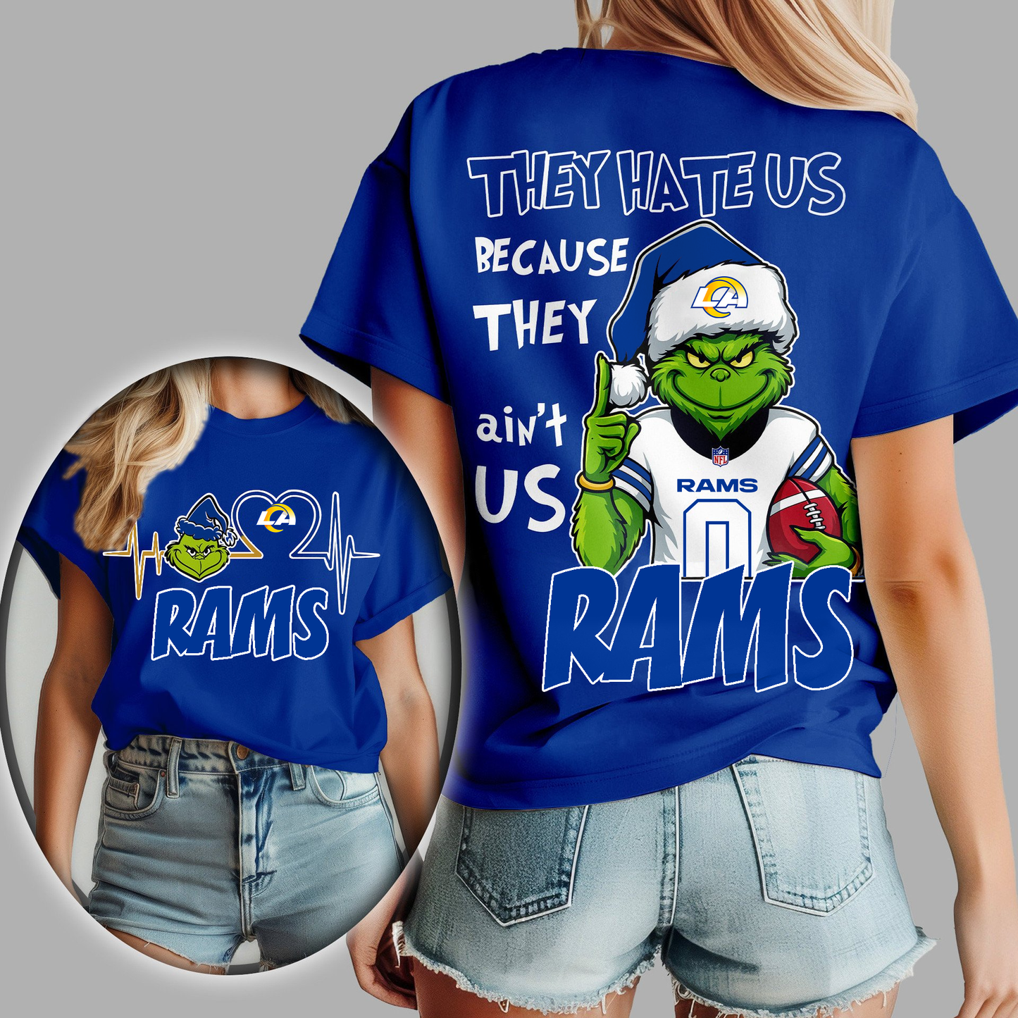 LAR Premium NFL They Hate Us Woman Shirt DDT CTND