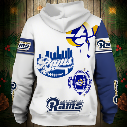 LAR Premium NFL V3 3D Graphic Hoodie DDT NTL