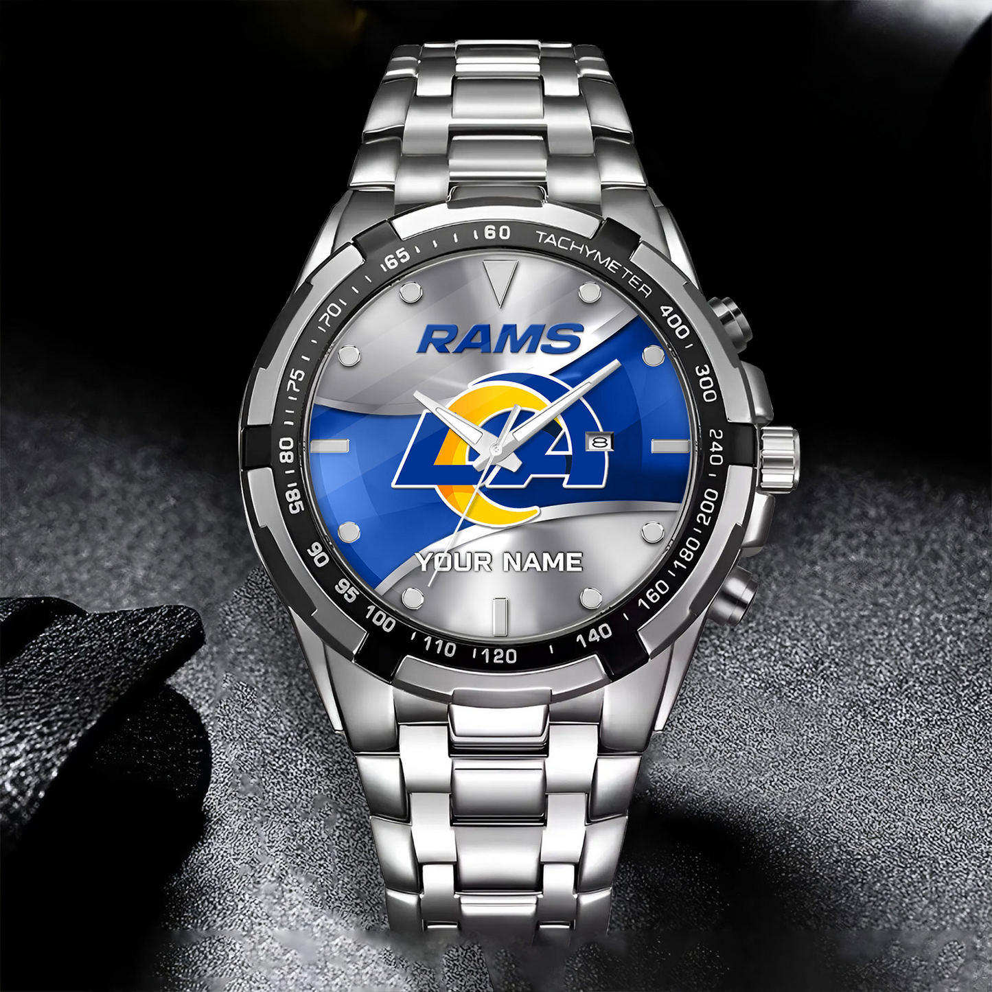 LAR x NFL Alloy Men Quartz Watch - Custom Name DATND TANTD