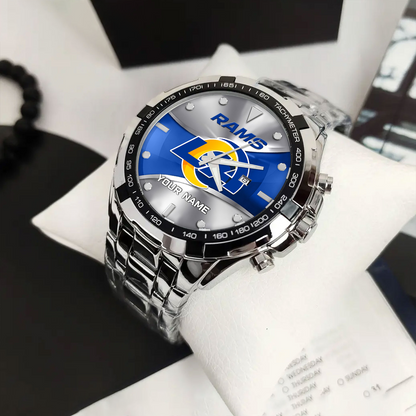 LAR x NFL Alloy Men Quartz Watch - Custom Name DATND TANTD