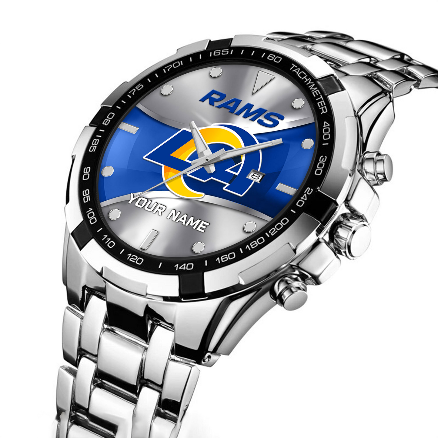 LAR x NFL Alloy Men Quartz Watch - Custom Name DATND TANTD