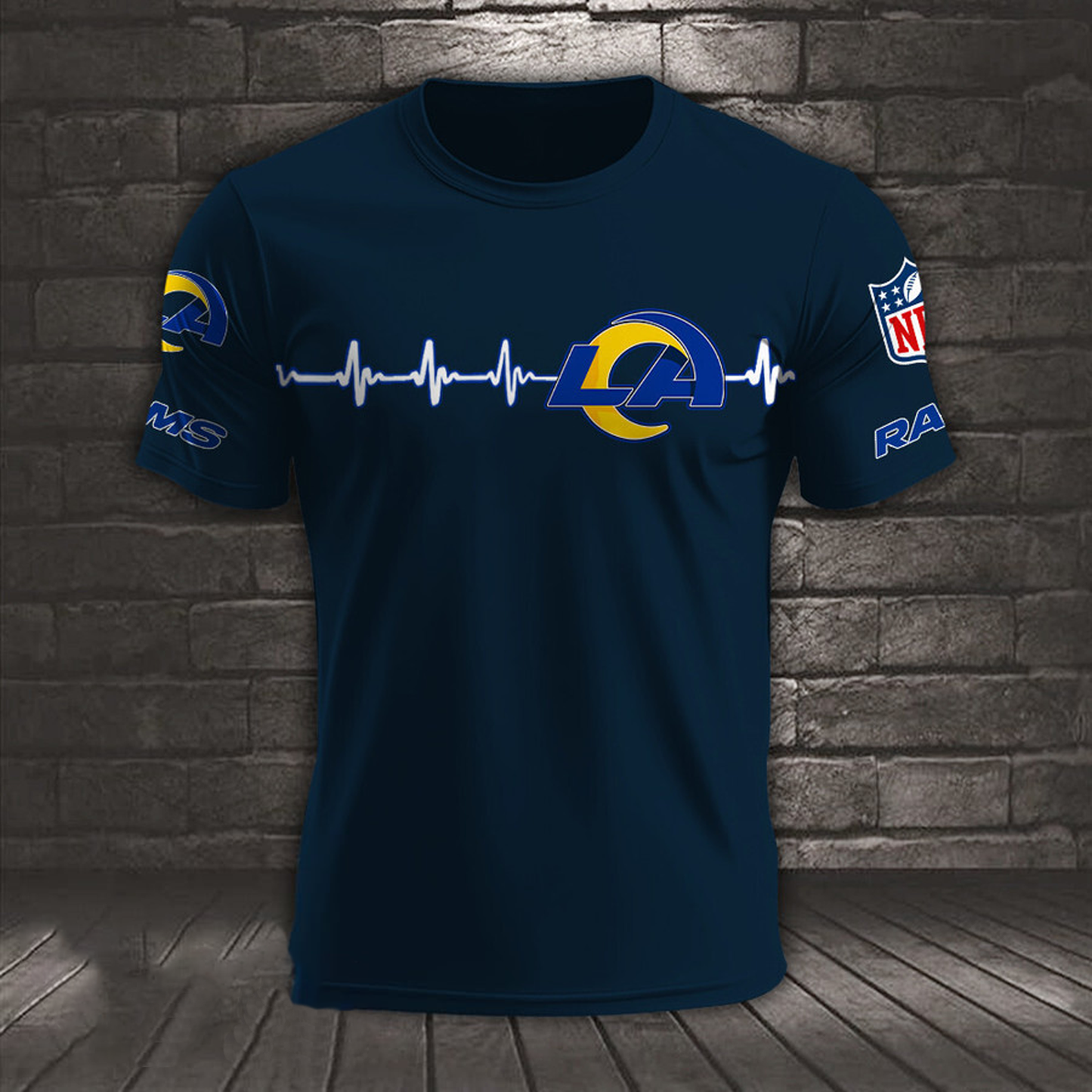 LAR x NFL Heart Rate Map Special 3D Shirt DatND ThuongNH