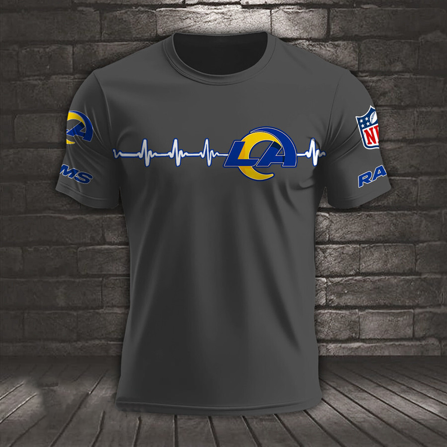 LAR x NFL Heart Rate Map Special 3D Shirt DatND ThuongNH