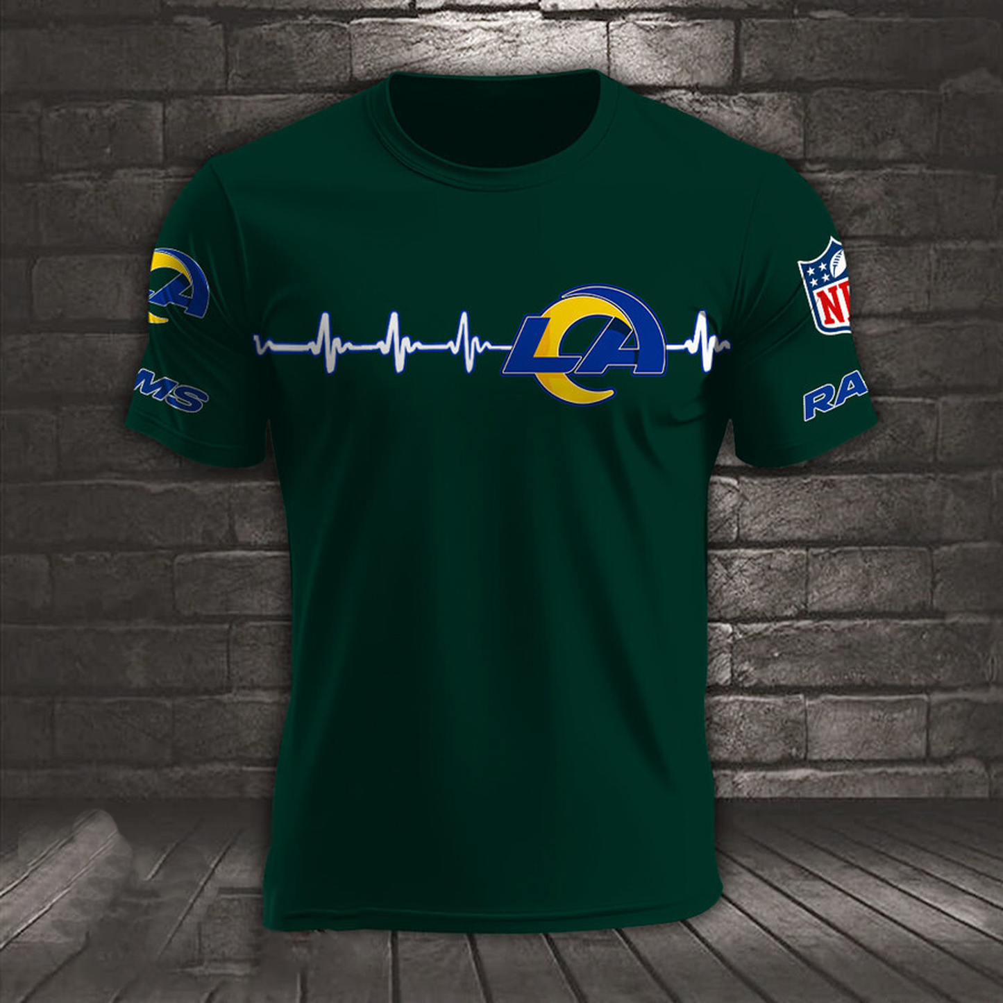 LAR x NFL Heart Rate Map Special 3D Shirt DatND ThuongNH
