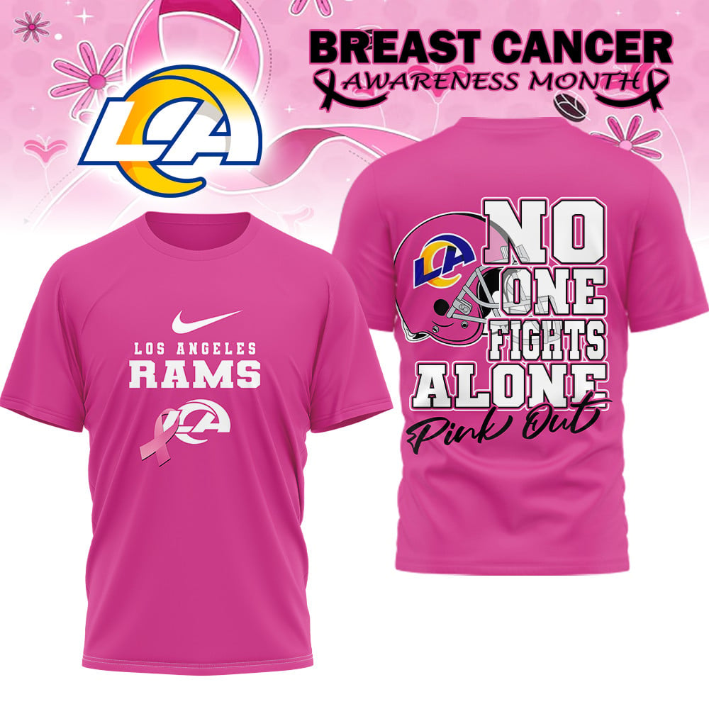 LAR x NFL Premium Breast Cancer October Shirt DDT NTL