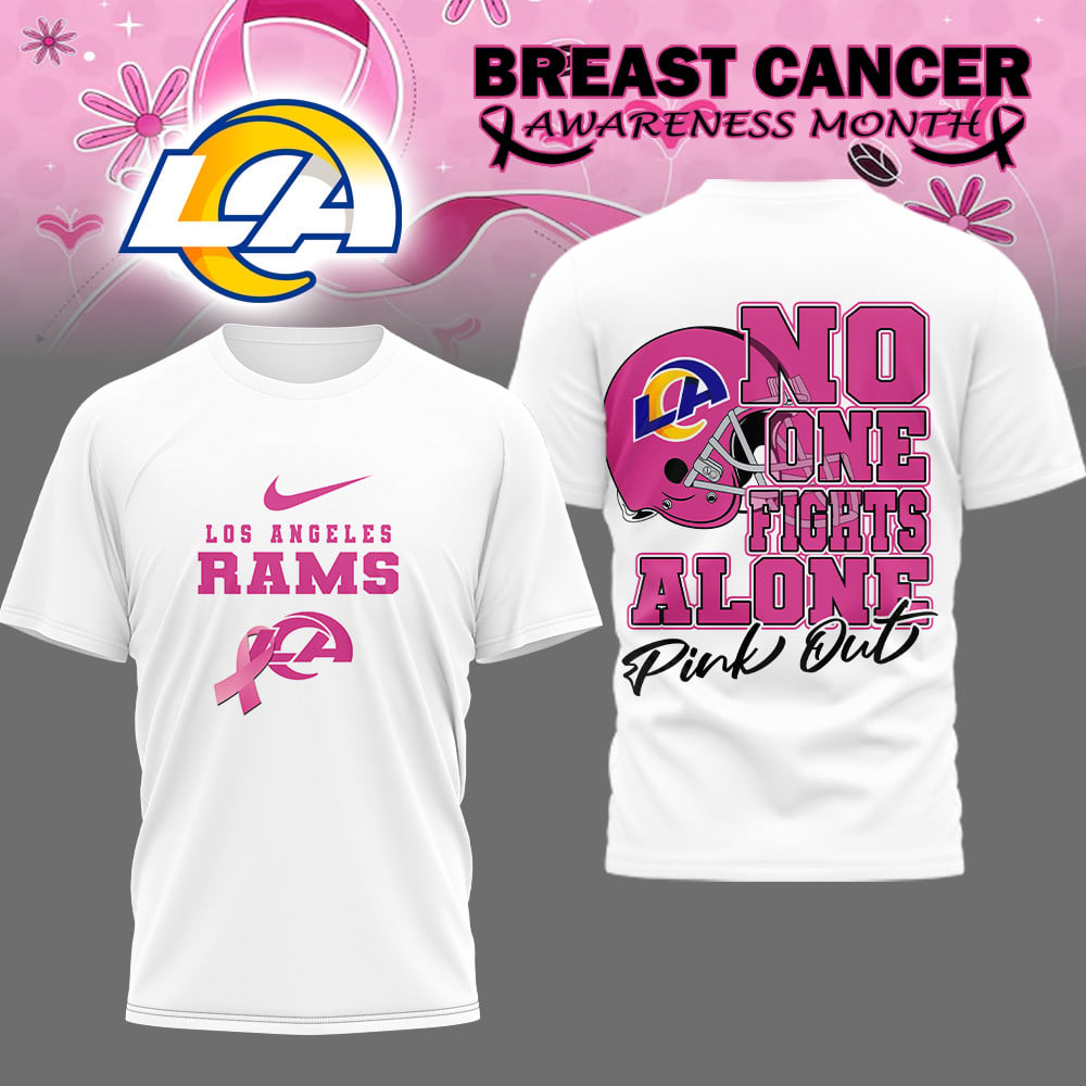 LAR x NFL Premium Breast Cancer October Shirt DDT NTL