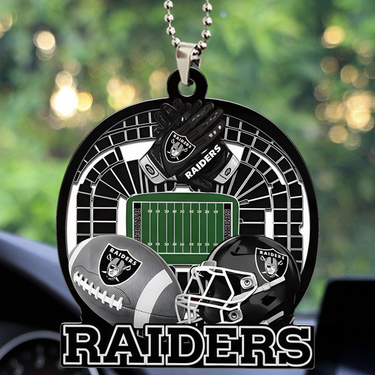 LAS VEGAS RAIDERS ORNAMENT CAR NDT