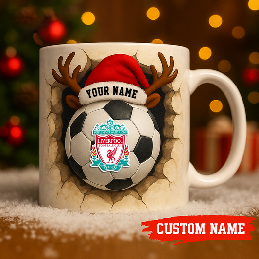 LIV X Premium EPL Christmas Football Ceramic Mug V1 NAK NHT
