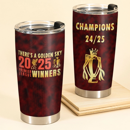 Liverpool FC Champions Premier League 20th 2025 V11 Tumbler