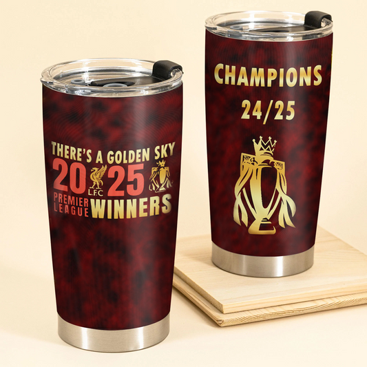 Liverpool FC Champions Premier League 20th 2025 V11 Tumbler