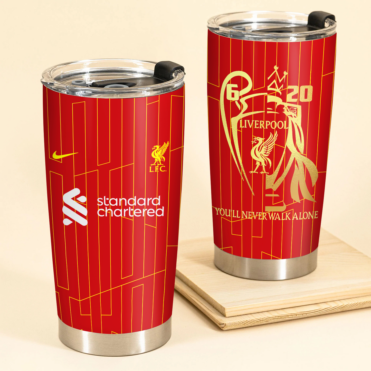 Liverpool FC Champions Premier League 20th 2025 V13 Tumbler