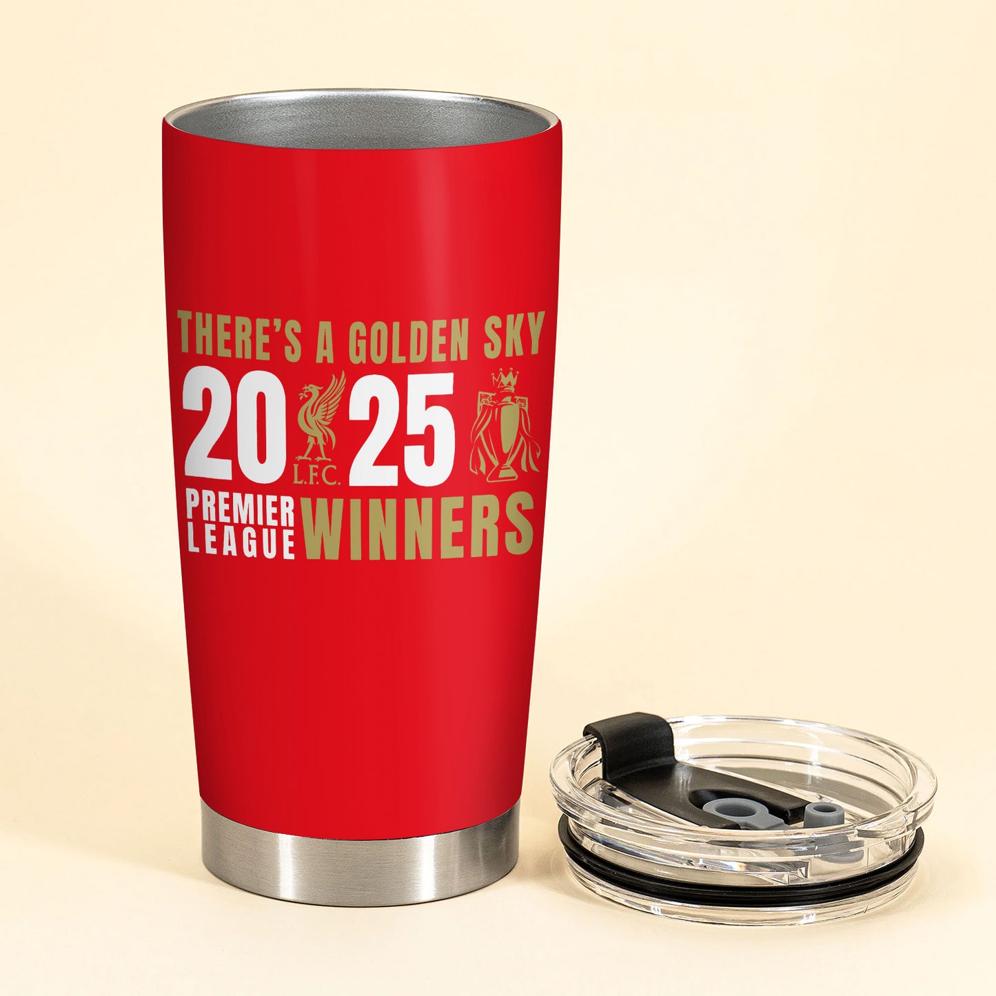 Liverpool FC Champions Premier League 20th 2025 V15 Tumbler