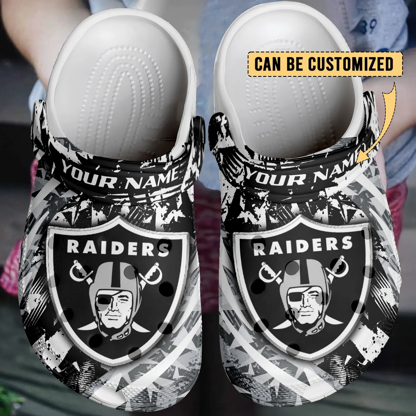 LV  x NFL Crocs Crocband Clogs Shoes DatND DVT