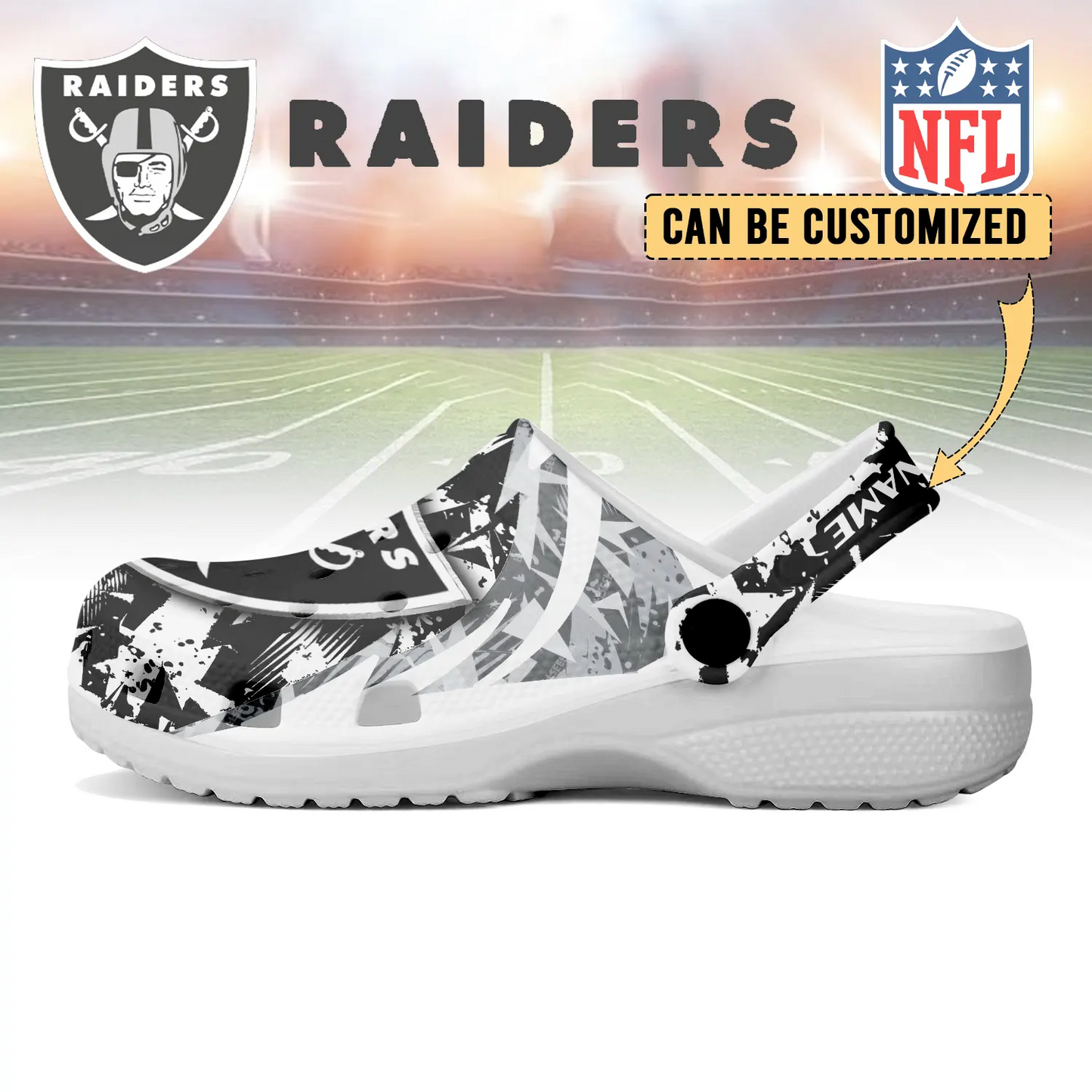 LV  x NFL Crocs Crocband Clogs Shoes DatND DVT