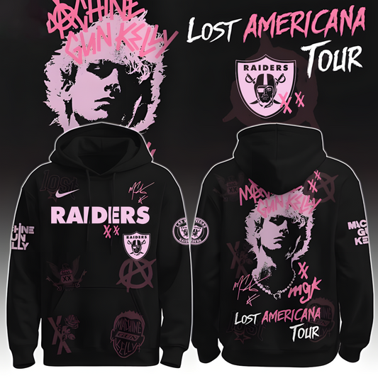 LV X NFL MGK Lost Americana Tour 2025 Machine Gun Kelly Hoodie T-Shirt NAK THUONGNH