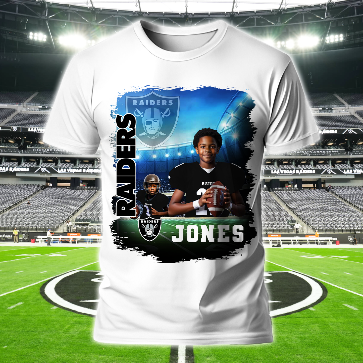LVR American Football Custom Photo And Custom Name, Gift For Fan Shirt