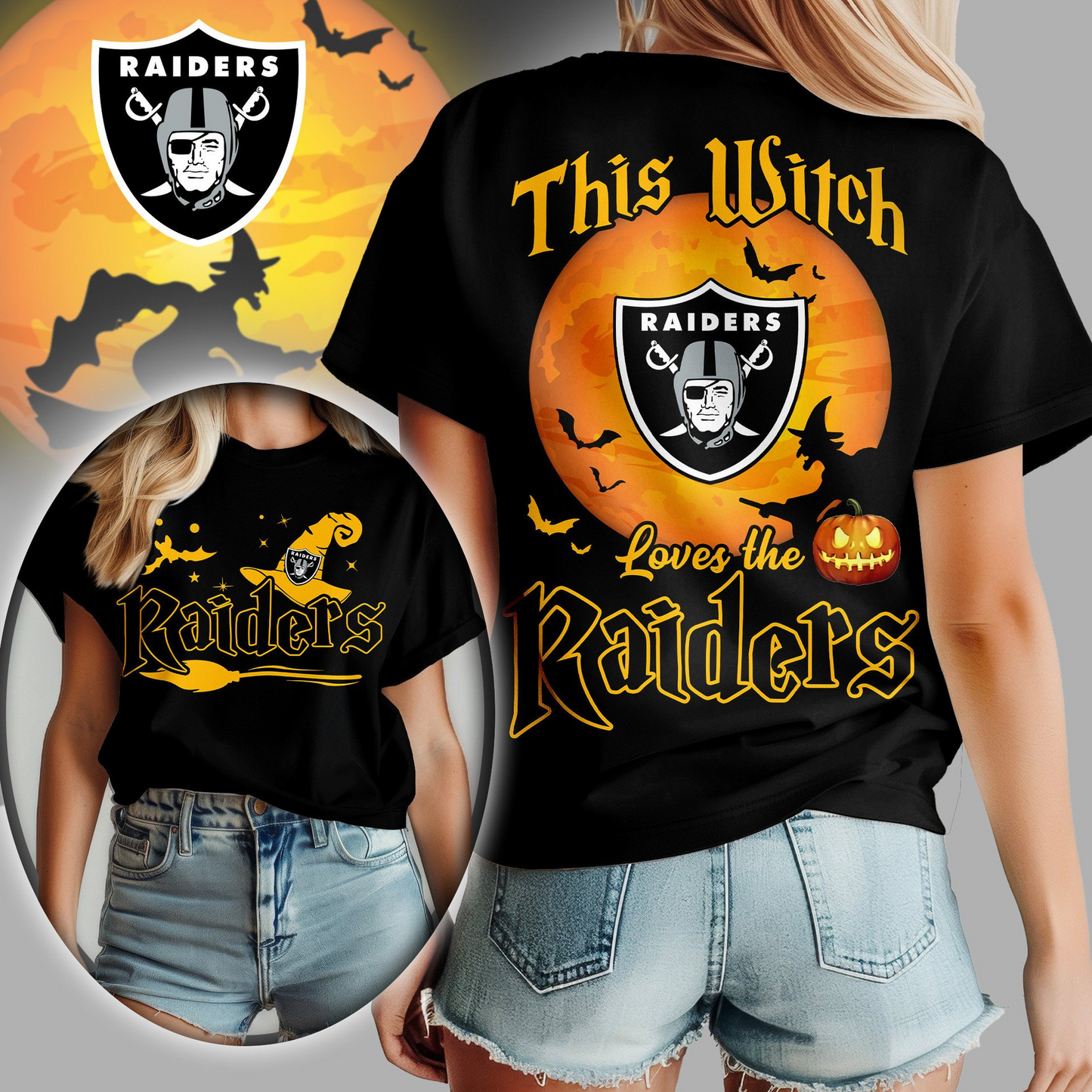 LVR Premium NFL Halloween Witch Women Shirt DDT CTND