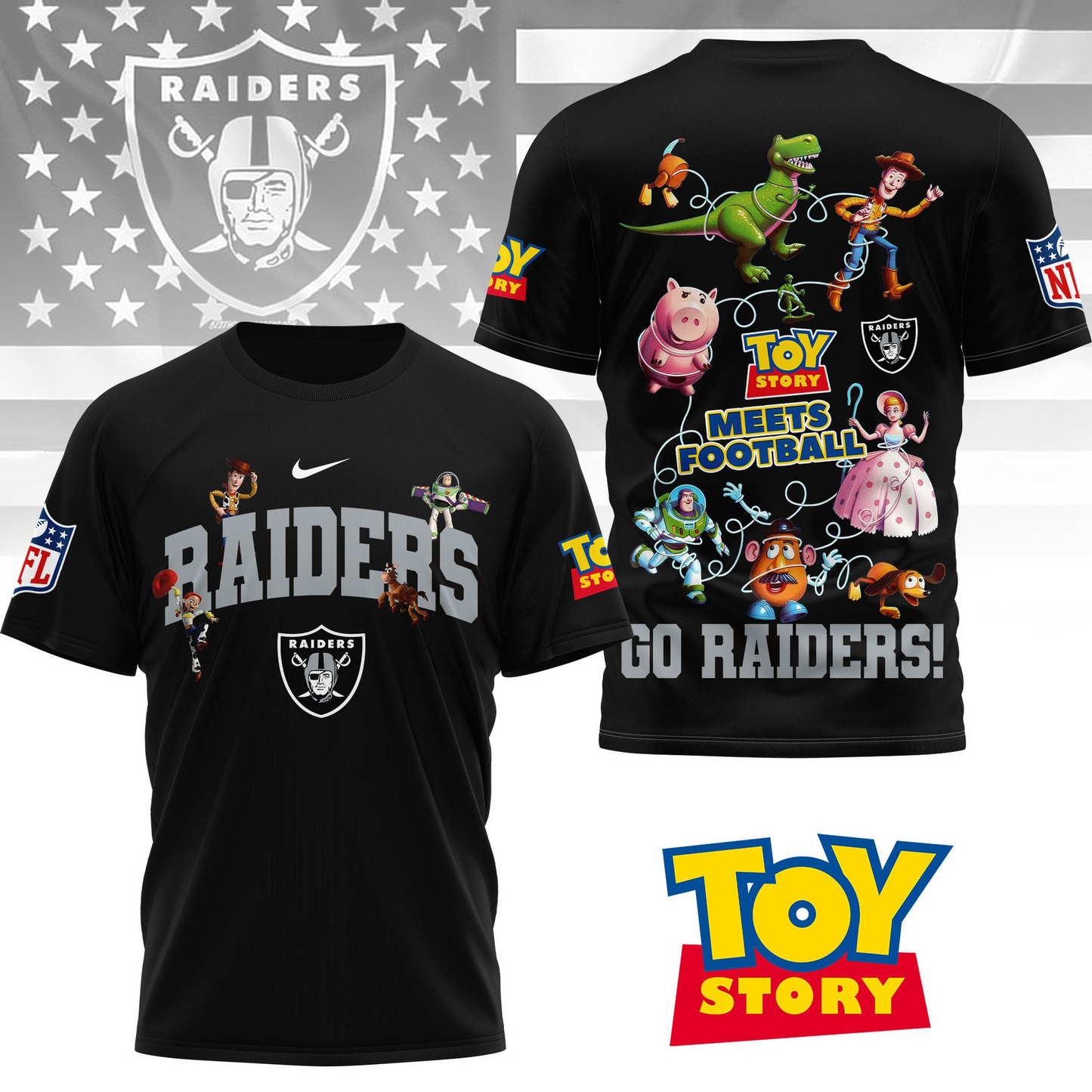 LVR Premium NFL Toy Story Fan 3D Shirt DDT CTND