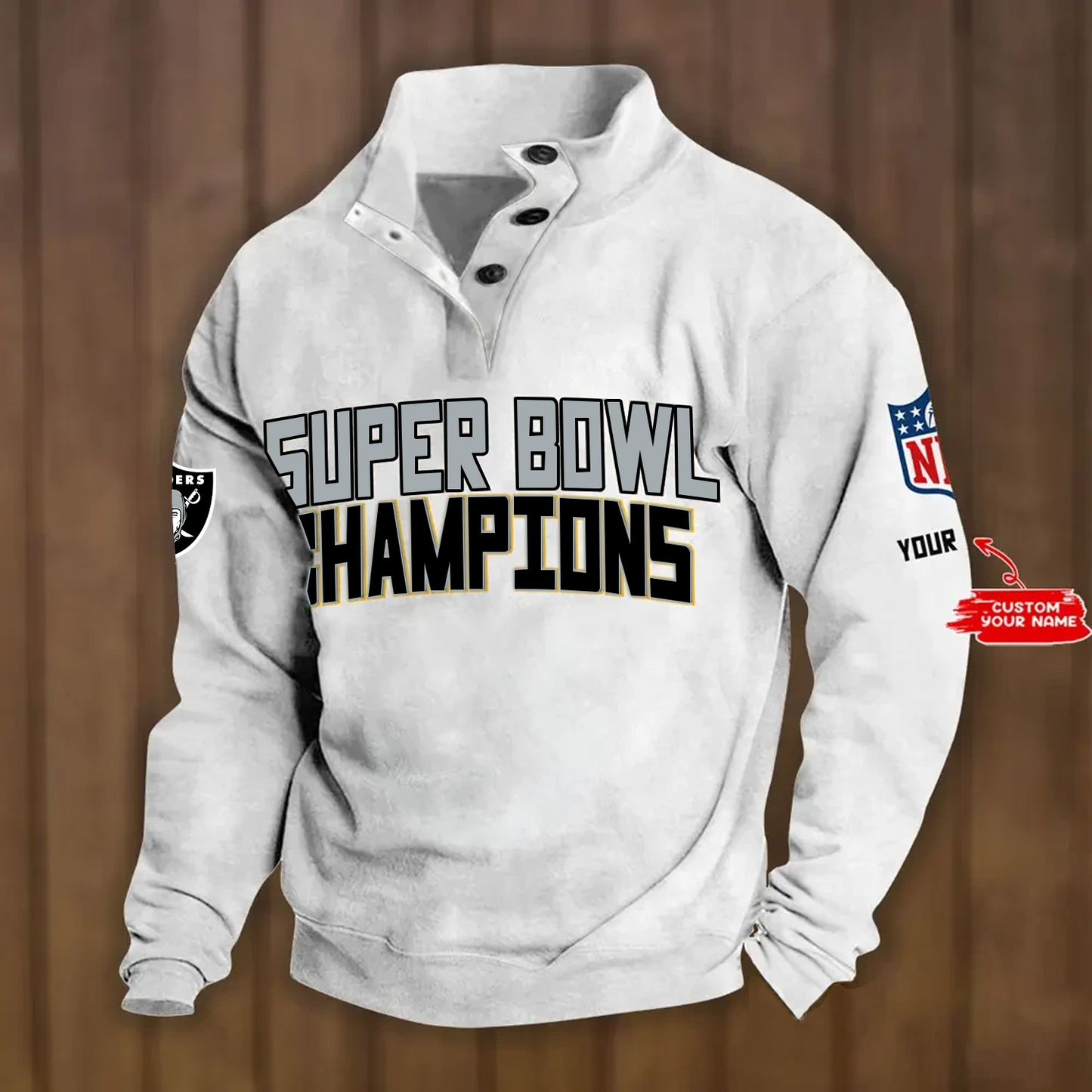 LVR x NFL Double Breasted Stand Collar Hoodies DATND TANTD
