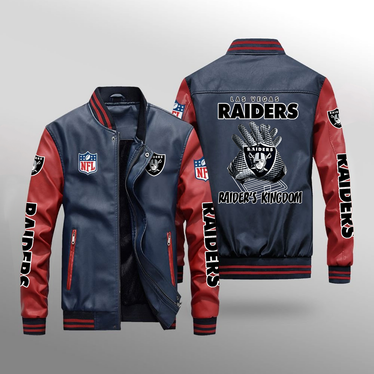 LVR x NFL Leather Bomber Jacket DATND TANTD