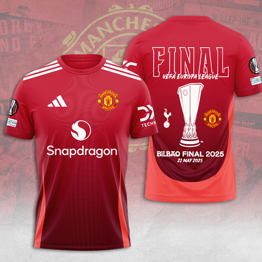 Manchester United F.C. UEFA Europa 2025 T-shirt TM NTA V1