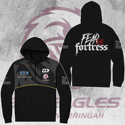 Manly Sea Eagles NRL Fear The Fortress Limited Edition Quarter Zip Hoodie TM V1