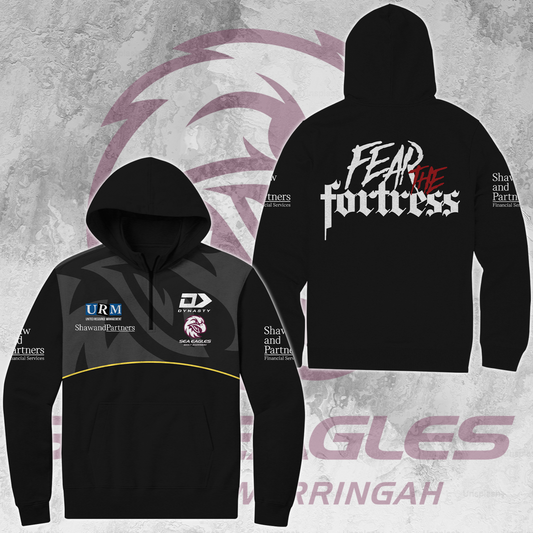 Manly Sea Eagles NRL Fear The Fortress Limited Edition Quarter Zip Hoodie TM V1