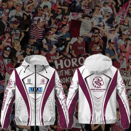 Manly Warringah Sea Eagles 1 NRL 2025 Windbreaker Jacket TM NTA V1