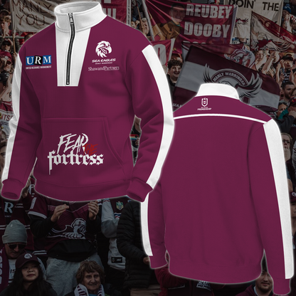 Manly Warringah Sea Eagles 3 NRL 2025 New Hoodie TM NTA V1