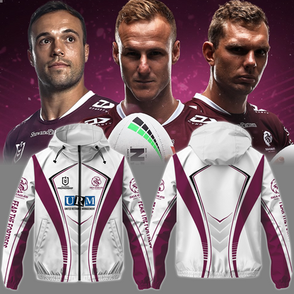 Manly Warringah Sea Eagles 4 NRL 2025 Windbreaker Jacket TM NTA V1