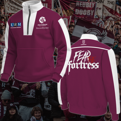 Manly Warringah Sea Eagles 6 NRL 2025 New Hoodie TM NTA V1