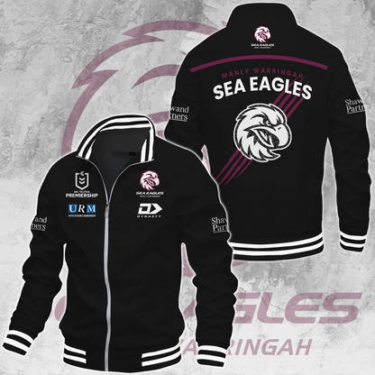 Manly Warringah Sea Eagles NRL 2025 Fear The Fortress Limited Edition Casual Jacket TM NTA V197