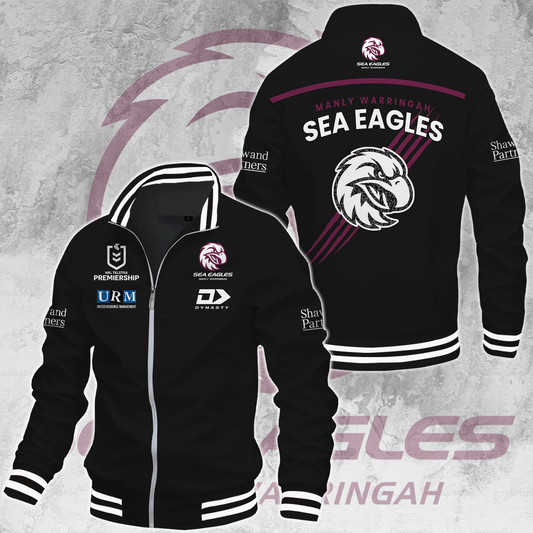Manly Warringah Sea Eagles NRL 2025 Fear The Fortress Limited Edition Casual Jacket TM NTA V197